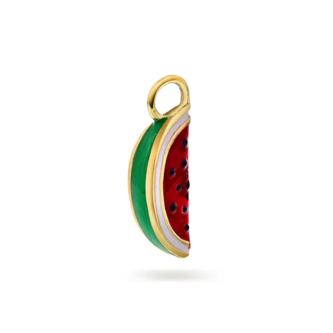 Hovedbilde Melon Mood charm i 925 forgylt sølv
