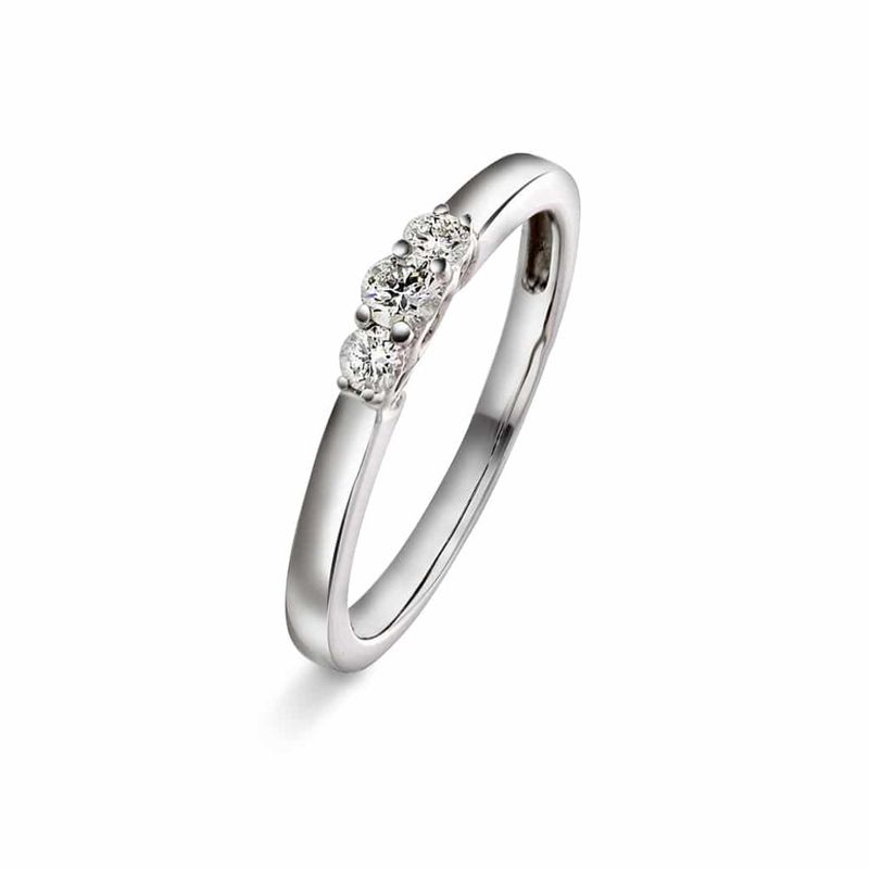 Pan Jewelry – Ring i gull med diamanter 0,20 ct WSI – 56983